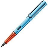 LAMY Jeans AL-star - Caneta-tinteiro Com Aderência Ergonômica E Ponta De Aço Polido No Tamanho EF - Corpo De Alumínio Leve - Incluindo Cartucho Azul LAMY T 10 - Destro
