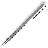 LAMY Logo Brushed - Caneta Esferográfica Com Corpo De Aço Inoxidável - Incluindo Recarga M 16 Azul