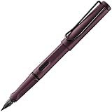 LAMY Safari Scarlet - Caneta Tinteiro Com Grip Ergônomico E Pena De Aço Polido M - Ideal Para Escrita E Caligrafia - Incluindo Cartucho Azul LAMY T 10