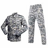 LANBAOSI Conjunto Masculino De Casaco E Calça De Uniforme De Caça Tático Açu M