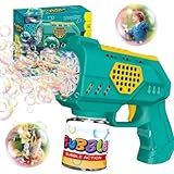Lança Bolha De Sabão Pistola Bazuca De Brinquedo Infantil Automática Portátil -VERDE-