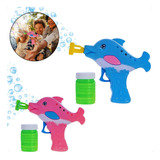 Lança Bolhas De Sabão Pistola Lançador De Bolinhas Golfinho
