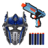 Lança Dardos Infantil Com Máscara Robô Transformers