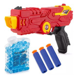 Lançador 2 Em 1   6 Dardos 200 Bolas Gel Dart Z Blaster Nerf