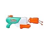 Lançador De Água Nerf Super Soaker Hydro Frenzy 3 Em 1 Com 2 Tubos Frontais F3891 Hasbro Cor Verde E Laranja Presente Para O Dia Das Crianças