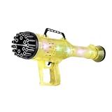 Lançador De Bolhas De Sabão Divertido  Pistola De Bolhas  Brinquedo Para Crianças  Brincadeiras Ao Ar Livre  Lança Bolinhas De Sabão Automático  Amarelo 