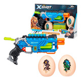 Lançador De Dardo X Shot Dino Striker Blue Com Alvos