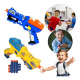 Lançador De Dardos Pistola Arminha De Brinquedo C 6 Dardos