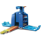 Lançador E Pista De Percurso Hot Wheels Track Builder mattel Cor Azul
