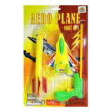 Lançador Infantil Pistola Lança Avião Arma Brinquedo Aéreo