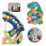 Lançador Tiro Ao Alvo Sticky Arco E Flecha Dinossauro Velcro