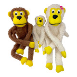Lançamento Brinquedo Pelúcia Pet Família Do Macaco P Cães
