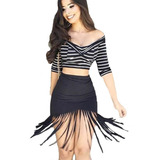 Lançamento Saia Feminina Franjas Festa Roupas Moda Verão