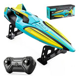 Lancha Barco Corrida Brinquedo Rc 2 4g Controle Remoto 30kmh