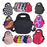 Lancheira Bolsa Térmica Marmita Fitness Neoprene Cores Lisas