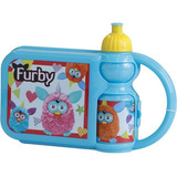 Lancheira Furby + Squeeze Conjunto Escolar Infantil By Kids Cor Azul