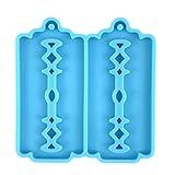 Lanema DIY Cristal Irregular Molde Em Forma De Lâmina Pingente De Orelha Gota Cola Molde Chaveiro Pingente Molde De Silicone Para Fabricação De Joias Gel De Sílica Conforme Mostrado