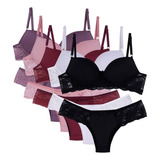 Langerie Femininas Lingerie Atacado Kit C  5 Conjuntos