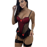 Langerie Sensual Afina Cintura Sexy Completa Frete Grátis