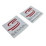 Langersun 2 Peças Adesivos De Carro Decalque De Bicicleta De Corrida Para Choques Para Forever Senna Driven To Perfection 68 Mm