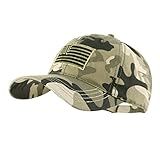 LANGZHEN Boné De Beisebol Estilo Polo Com Bandeira Dos EUA Bordada E Camuflagem Militar Para Homens E Mulheres 3 Flag Camouflage Tamanho Nico