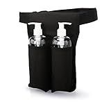 LANLAOER Coldre De Massagem Coldre Para Garrafa De Massagem Organizador De Cintura De Óleo Coldre De Loção Profissional Para Massagista Apenas Bolsa Duas Garrafas Preto