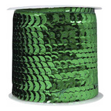 Lantejoula Metalizada 6mm Luli Rolo Com 50 Metros Cor Verde Bandeira 04