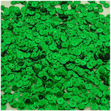 Lantejoula P Artesanato Verde Metalizado 8mm Pacote 1000pçs