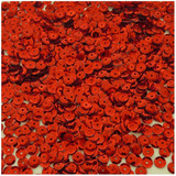 Lantejoula P Artesanato Vermelho Metalizado 6mm 1000pçs