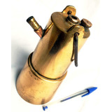 Lanterna Antiga A Carbureto Em Bronze Maciço Modelo Raro