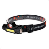 Lanterna Cabeça Capacete Recarregáve Led T6 1 Led Cor Branco