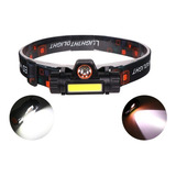 Lanterna Cabeça Capacete Recarregavel Led T6 1 Led Cob