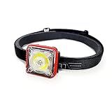 Lanterna Cabeça Led Recarregável USB Corrida Pesca 10 Funções Manutenção Aventura