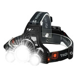 Lanterna Cabeça Triplo T6 3 Led Cree Profissional Econômica