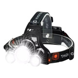 Lanterna Cabeça Triplo T6 3 Led Cree Profissional Econômica