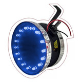 Lanterna Corujinha Led Cabine Caminhão Azul Grande