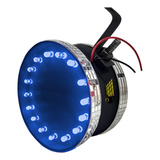 Lanterna Corujinha Led Cabine Caminhão Azul Grande