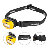 Lanterna De Cabeça Recarregável 8075050200 Vonder Lanterna Amarelo
