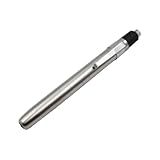 Lanterna De LED Profissional Portátil Para Diagnóstico Clínico- Exame Oftalmológico- Caneta De Verificação De Pupila- Luz Para Médico Enfermeiro -Inox-