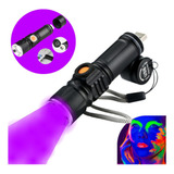Lanterna De Led Rezzet Potente Luz Uv Neon Roxo