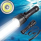 Lanterna De Mergulho Goldengulf LED 100 M à Prova D água Submarino Luz Recarregável Bateria E Carregador Incluído
