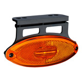 Lanterna Elipse Saida Fios Led Amarela C suporte