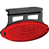Lanterna Elipse Saida Fios Led Vermelha C suporte