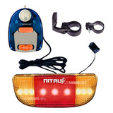 Lanterna Farol C Seta Buzina Luz Freio Pisca Bike Super Led