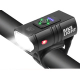 Lanterna Farol De Bicicleta Bike 2 Led Cree T6 Recarregável