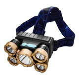 Lanterna Farol De Cabeça Bike 3 Led Cree T6 Recarregável