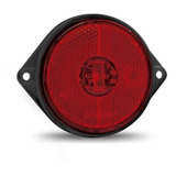 Lanterna Lateral Vermelha Carreta Randon Led Bivolt Oval