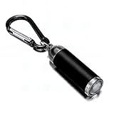 Lanterna LED Chaveiro Mosquetão De Bolso Portátil- Multifuncional E Recarregável USB- Compacta