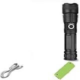 Lanterna Led Lanterna 500000 Lumens Mais Poderosa Lanterna Usb Tocha Lâmpada De Caça Mão Luz Tocha Sensational421