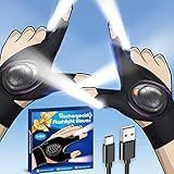 Lanterna LED Luvas Presentes Para Homens Luz Mãos Livres Recarregável Para Reparar Pesca Camping Cool Tool Gadgets Stocking Stuffers Para Homens Mulheres Marido Pai Natal Aniversário Dia Dos Pais Idéias De Presente